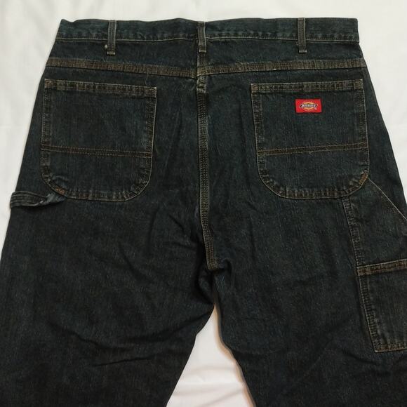 Men Dickies Carpenter Cotton Denim Blue Jeans Sz 38X34 - Picture 7 of 7